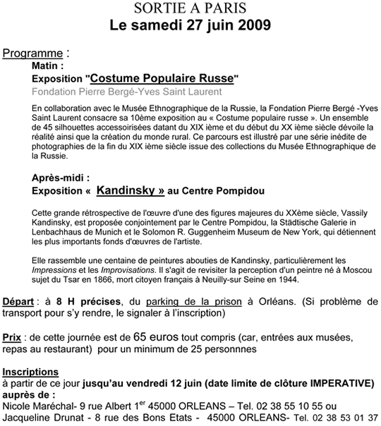 Archives de l'association