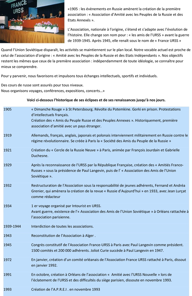 Archives de l'association